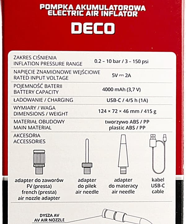 Elektrisk pumpe batterikompressor PROX