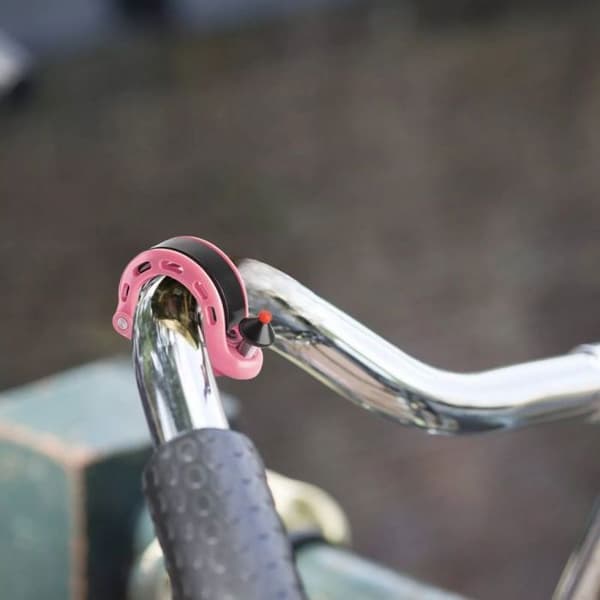 Rockbros cykelpump Q-formad cykelblåsare 100 dB - rosa