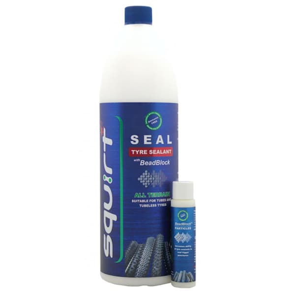 Squirt Cycling Products Däcktätningsmedel Med Beadblock 1l Vit,Blå