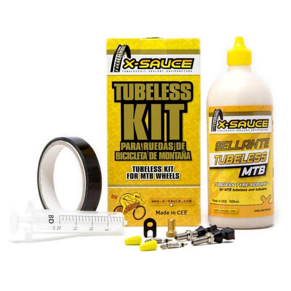 X-sauce Tubeless Sæt Presta Gul 25 mm