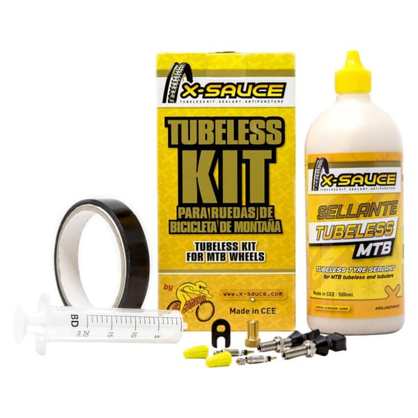 X-sauce Reparationssæt Tubeless Mtb Presta 30 Mm Gylden