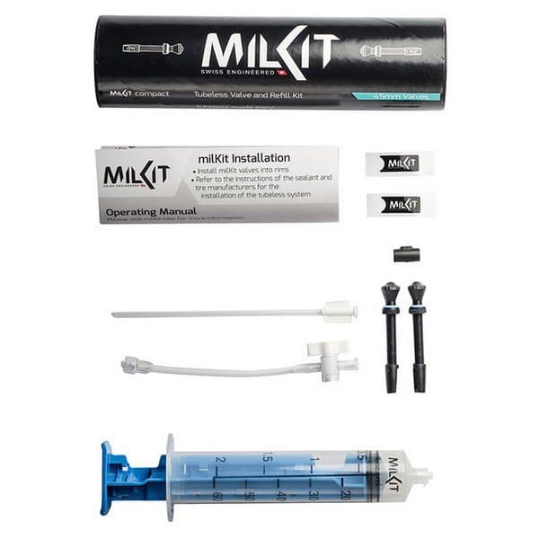 Milkit Kompakt Ventilsystem Tubeless Blå,Sort 55 mm