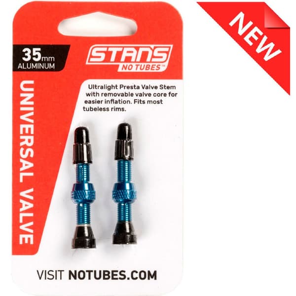Stans No Tubes Ventiler 2 Enheder Blå 35 mm