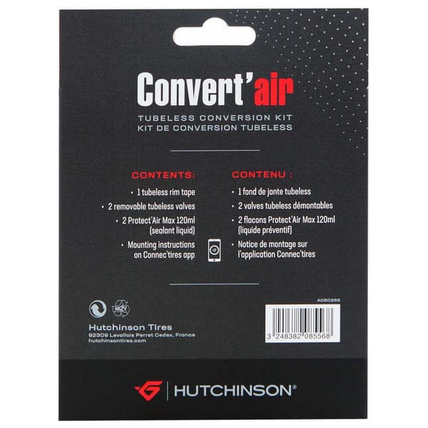 Hutchinson Muunnossarja Tubeless 20 Mm Musta