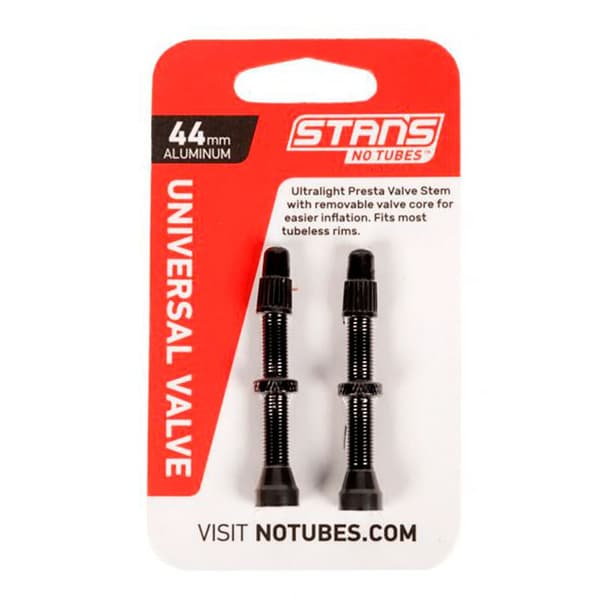 Stans No Tubes Ventiler 2 Enheder Sort 44 mm