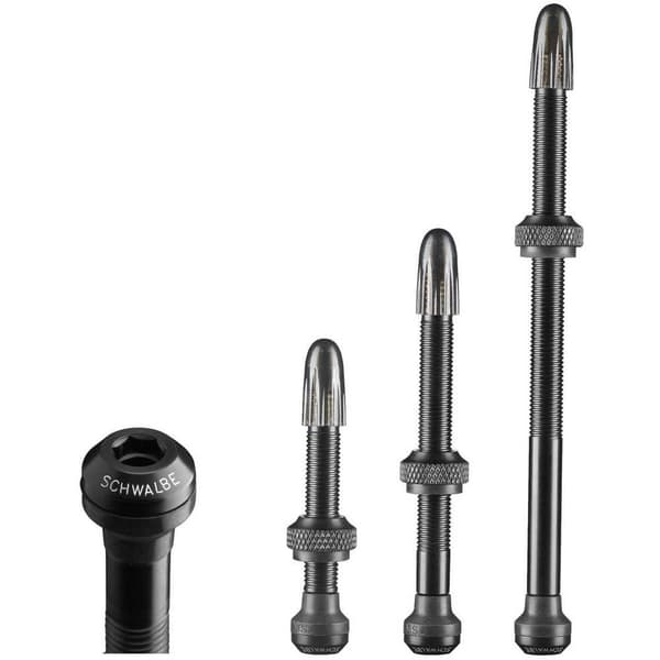 Schwalbe Tubeless-venttiilit Hopeinen 80 mm