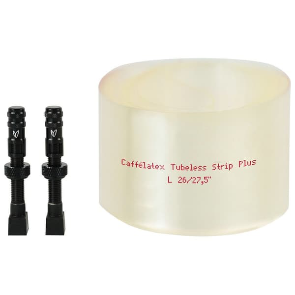 Effetto Mariposa Strip Caffelatex Tubeless Plus 40-45 Mm 2 Yksiköt Kanssa Venttiili Valkoinen