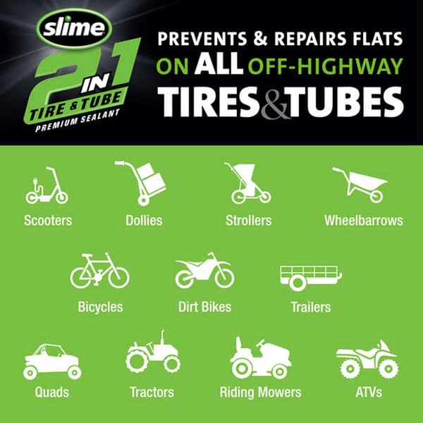 Slime 2 In 1 Tubeless 946ml Tätningsvätska Durchsichtig