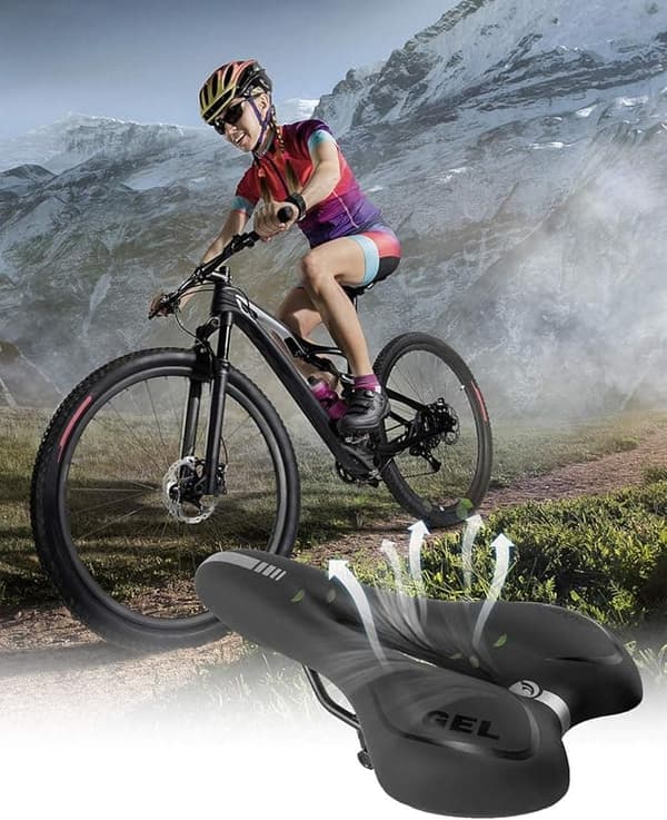 OBOSOE 2-Pack Sport Cykelsadel – Mjuk och Bekväm med Foam Gel, Vattentålig och Ventilerad