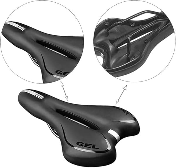 OBOSOE 2-Pack Sport Cykelsadel – Mjuk och Bekväm med Foam Gel, Vattentålig och Ventilerad