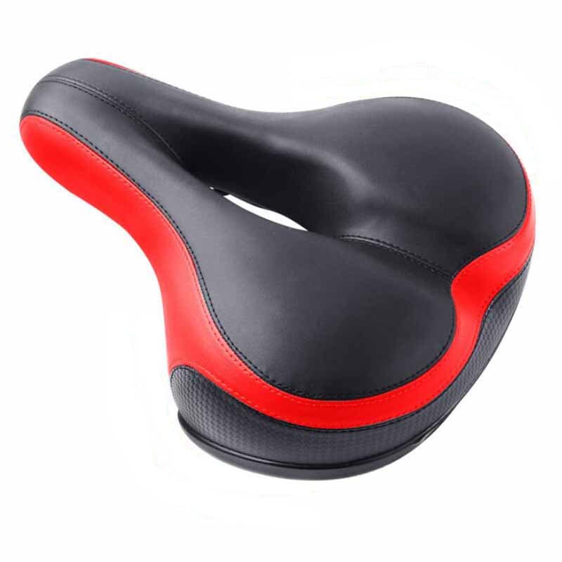 Cykelsadel Röd/Svart