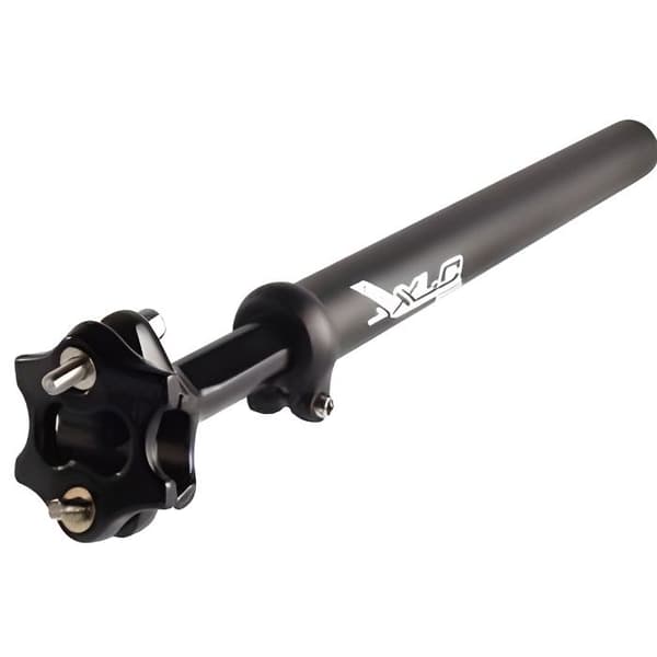 XLC SP-S01 27,2 mm upphängd sadelstolpe - Fritidscykel - Unisex - Vuxen - 6061 T6 aluminium - Svart