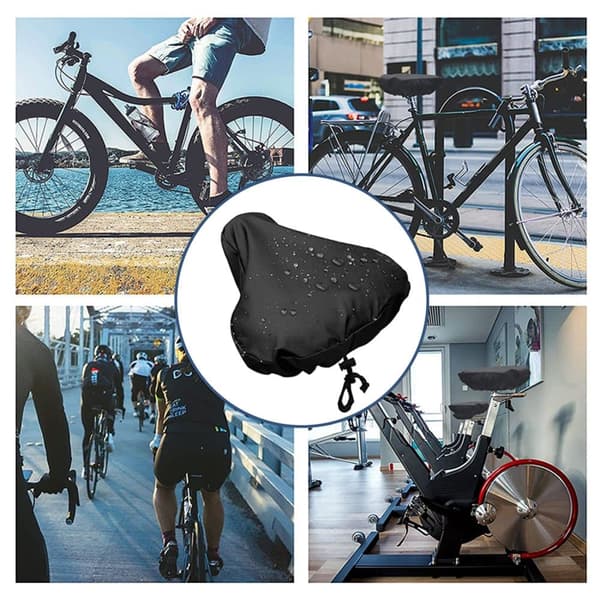 INF 2-pack vattentätt sadelöverdrag med dragsko / Regnskydd för cykelsadel