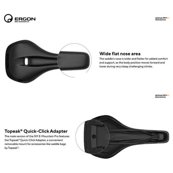 Ergon Naisen Satula Sm E-mountain Pro Musta 157 mm