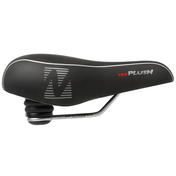 Velo Plush Elasto Sadel Sort 211 mm
