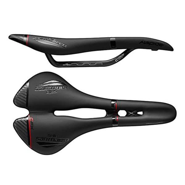 Selle San Marco Carbon Fx Leveä Satula Aspide Open-fit Musta 132 mm