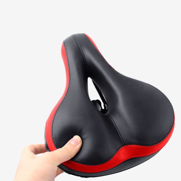 Cykelsadel bred og stødabsorberende