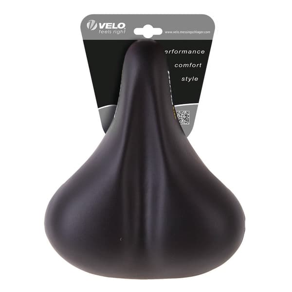 Velo Sadel Elasto D2 Sort 220 mm