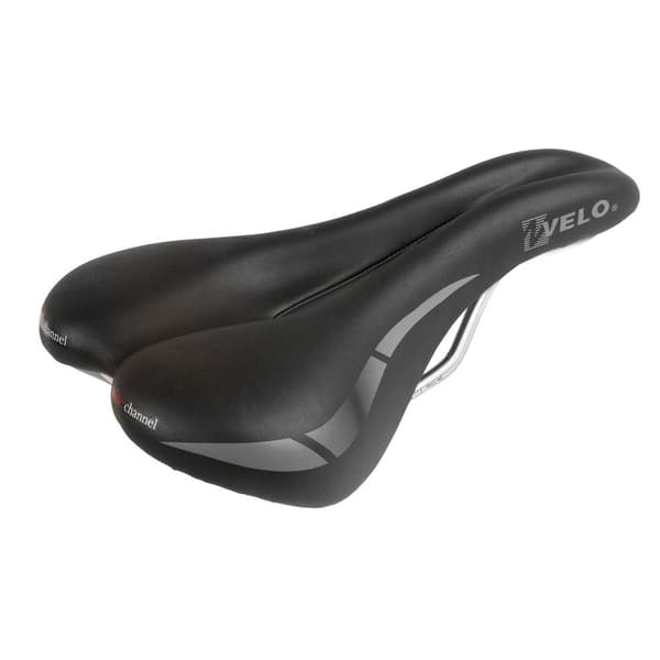 Velo Sadel Wide Channel Svart 175 mm