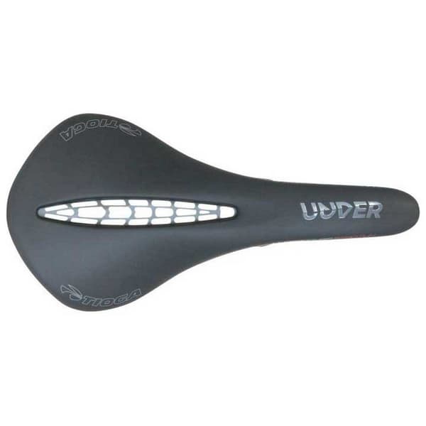 Tioga Satula Stratum Titane Musta 140 mm