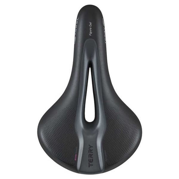 Terry Fisio Sadel Figura Gel Sort 167 mm