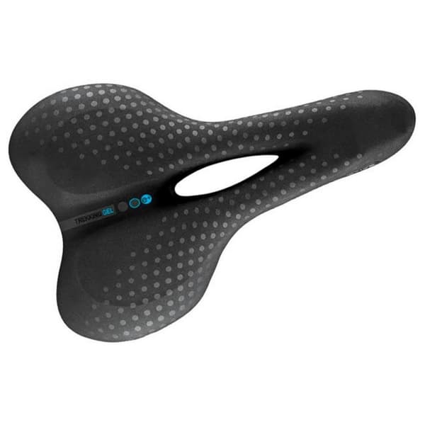 Selle San Marco Trekking Open Fit Gel Sadel Sort 175 mm