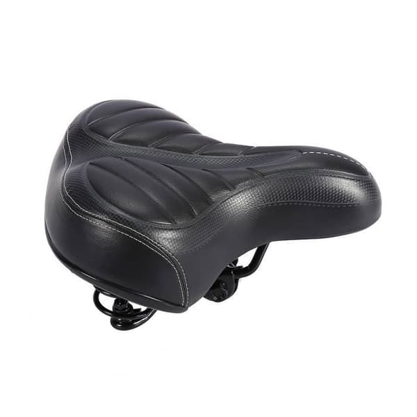 Ergonomisk Gel Bike Sadel med stora bekväma kuddar för cykling/MTB/Road Bike Svart