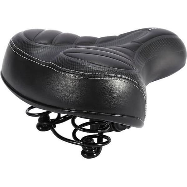 Ergonomisk Gel Bike Sadel med stora bekväma kuddar för cykling/MTB/Road Bike Svart