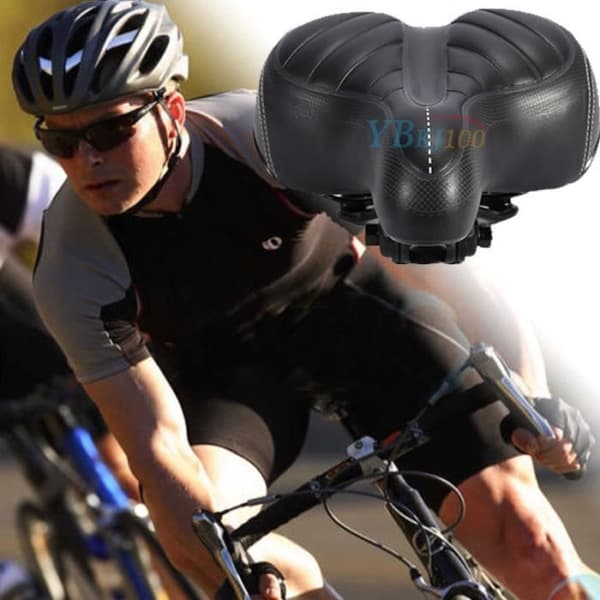 Bekväm svart PU-läder cykelsadel - ZJCHAO - För fritidscykling för vuxna