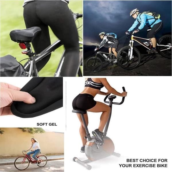 Cykelsadelskydd, Silikongel Cykelsadelkudde och bekvämt för Mountain MTB, Road Bike