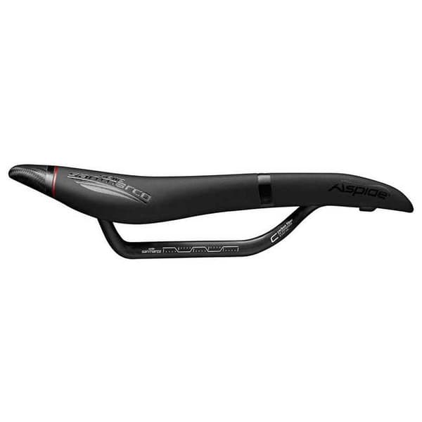 Selle San Marco Aspide Full-fit Carbon Fx Wide Cykelsadel Sort 142 mm