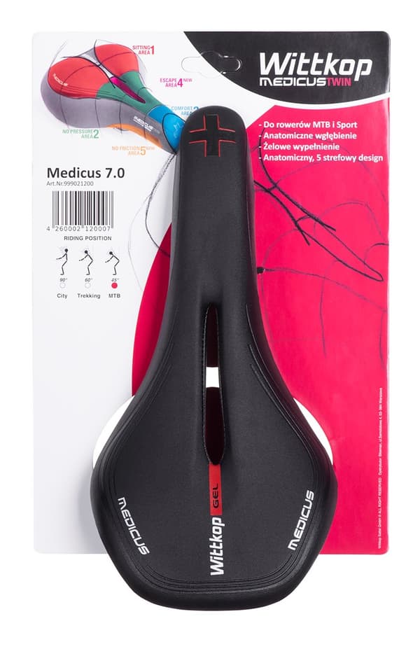 Pyörän satula Wittkop Medicus Twin 7.0