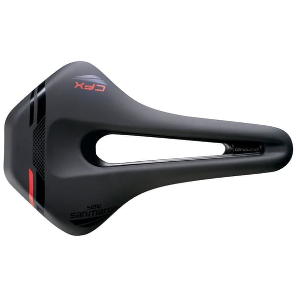 Selle San Marco Ground Short Cfx Narrow Cykelsadel Sort 155 mm