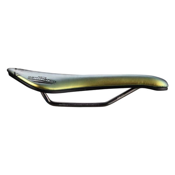 Selle San Marco Aspide Short Open-fit Racing Cykelsadel Gylden 149 mm