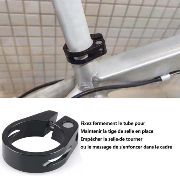 Cykelsitsklämma i aluminium, snabbkopplingsklämma för 31,8 mm sadelstolpe