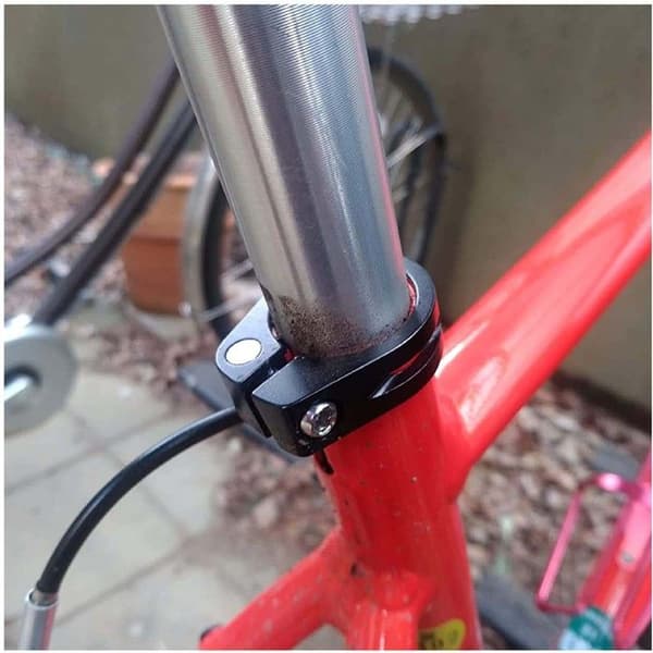 Cykelsitsklämma i aluminium, snabbkopplingsklämma för 31,8 mm sadelstolpe