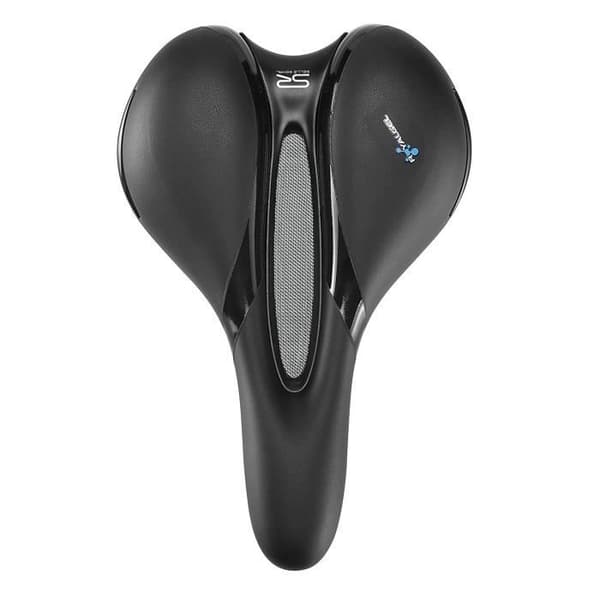 Cykelsadel - Selle Royal - Respiro Soft Moderate - Svart - 26,3 x 19,9 cm - RoyalGel