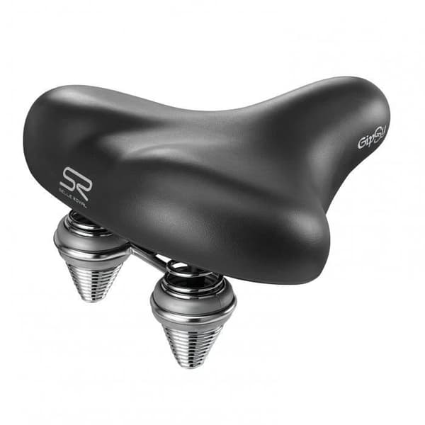 Gipsy SELLE ROYAL unisex cykelsadel i svart gel 26 x 24 cm
