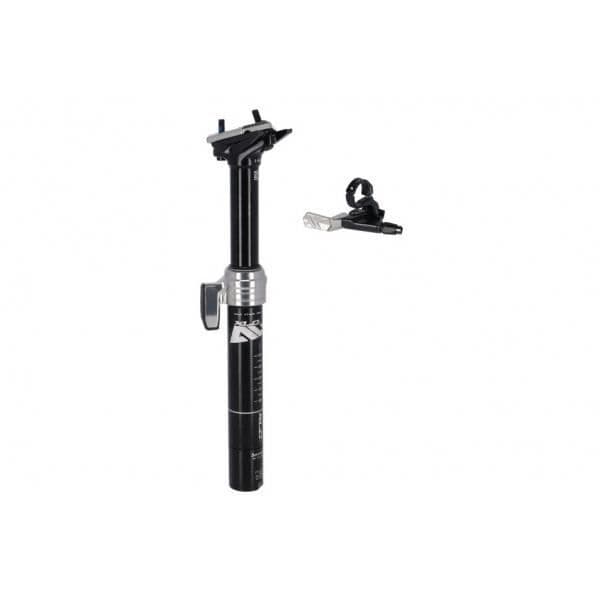 XLC SP-T10B ALL MTN teleskopisk sadelstolpe - svart - 31,6x305 mm