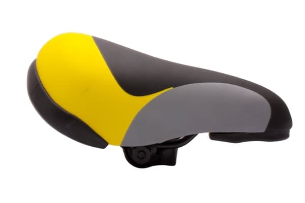 12-16 tum Barncykelsadel, Svart - Gul Sun Baby
