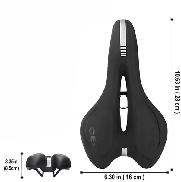 GEL ROXAR gel cykelsadel Sort