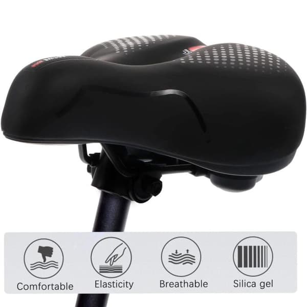 Ergonomisk cykelsadel med gelophæng, GEL
