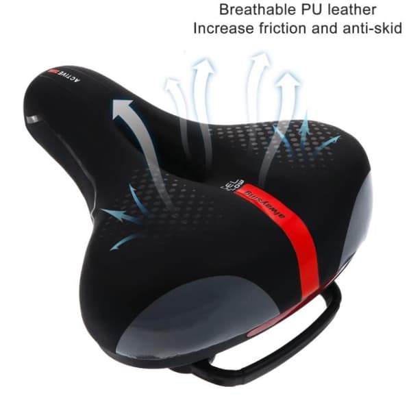 Ergonomisk cykelsadel med gelophæng, GEL