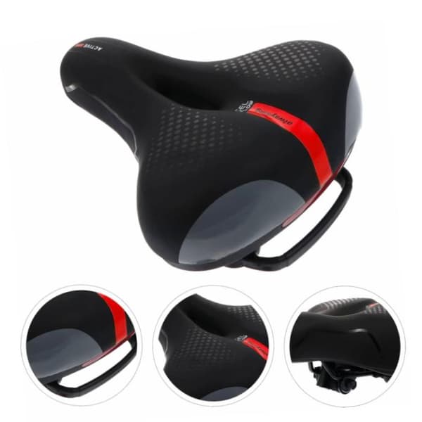 Ergonomisk cykelsadel med gelophæng, GEL