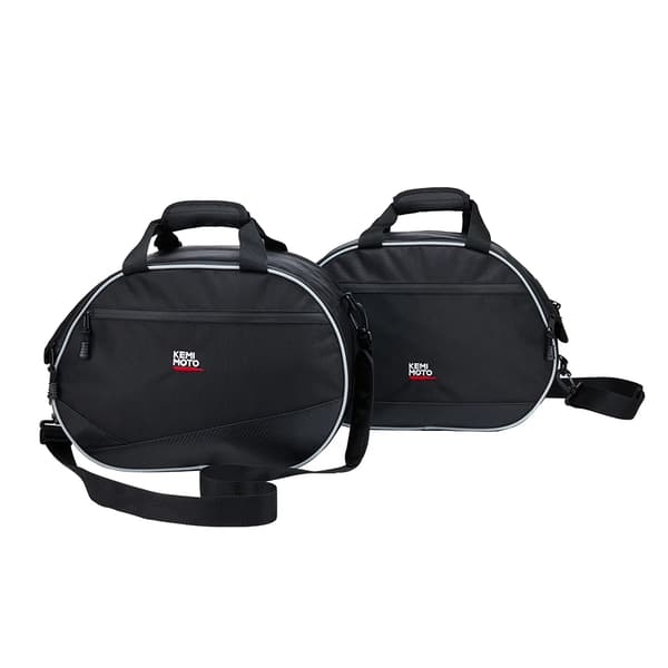 Saddlebag-moottoripyörälaukut, roiskesuojatut, laajennettavalla sisädesignilla,1 pari