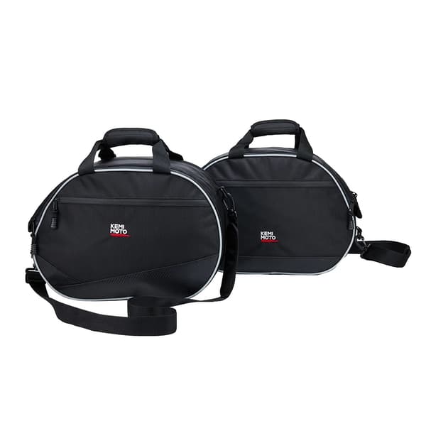 Saddlebag-moottoripyörälaukut, roiskesuojatut, laajennettavalla sisädesignilla,1 pari