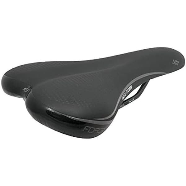 Force för Kvinna Lady Gel Tech Cykelsadel, Svart.