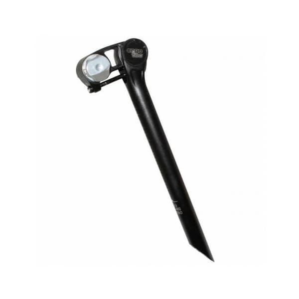 Ergotec Futura road-MTB sadelstolpe justerbar -10-+50mm i svart aluminium Ø27.2 L400mm