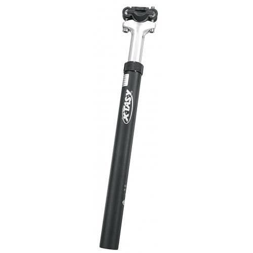 Elastisk sadelstolpe - ERGOTEC - SP-7,0 - 27,2 x 350 mm - Svart aluminium