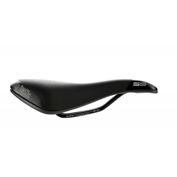 Selle Italia S5 Superflow damsadel - svart - S3 - Läder - Landsvägscykel - Vuxen
